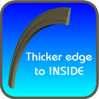 Flexible Casing Bending with the Thicker Edge In