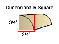 Dimensionally squarge flexible moulding