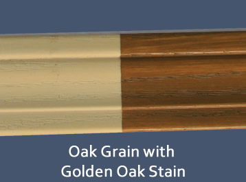Stained Oak flexible moulding example