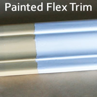 Painted flexible moulding example