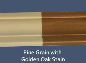 Stained Pine flexible moulding example